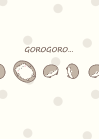 Hedgehog wants to roll around -beige- 2