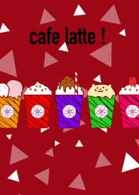 ダークなカフェラテ