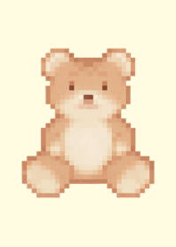 クマのドット絵のきせかえ Brown 05