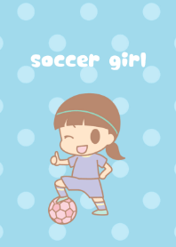 soccer girl[pastel blue]
