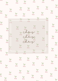 cherry pattern(ivorypink)