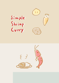 simple shrimp curry beige.