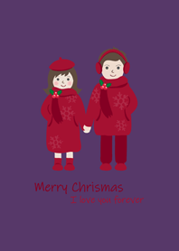 산책하러 가자˙크리스마스(어두운 보라색)