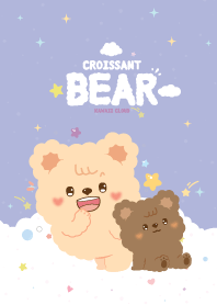 Croissant Bear Candy Cotton Violet