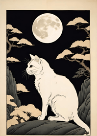 Cat under the Moon 7D1e67