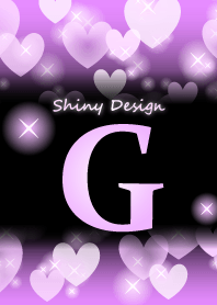【G】イニシャル❤️紫ハート
