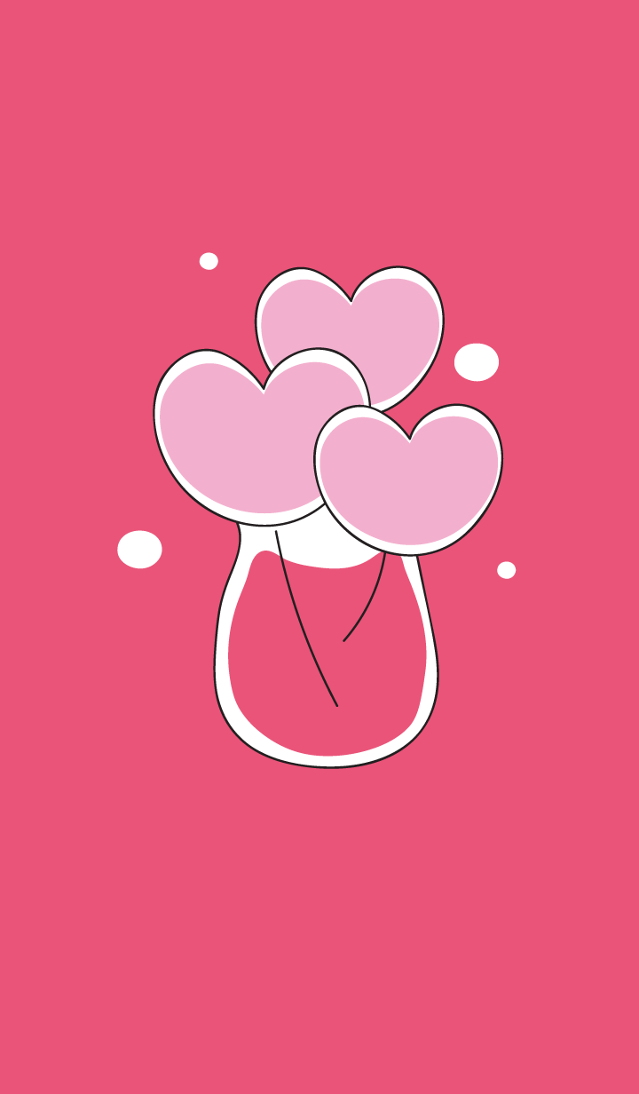 Heart flower in the vase 2