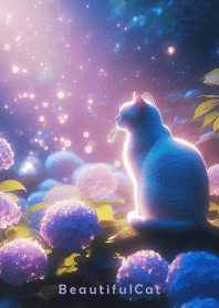 Beautiful Cat-PURPLE AJISAI 18