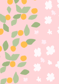 orange sakura flower
