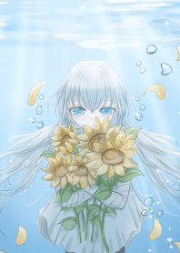 underwater & sunflower.