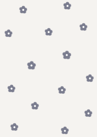 flower pattern -bluegray-