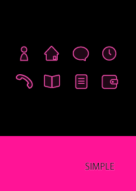 大人シンプル/ブラッキーピンク