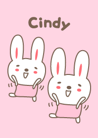 Cute rabbit theme for Cindy