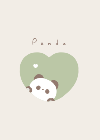 Panda in Heart/pistachio BR
