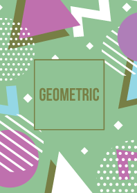 Geometric Dark Sea Green