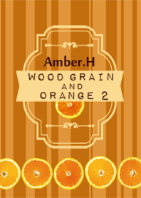 Wood grain and orange No.4