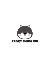 Simple Angry Black Shiba Inu Theme