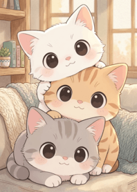 軟綿綿三隻小貓：溫暖時光