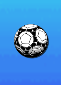 サッカーボールブルー