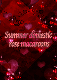 Summer domestic rose macaroons