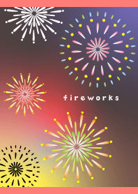Night of Fireworks02 on red