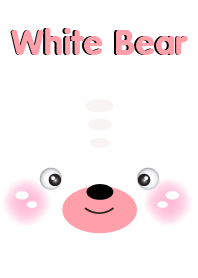 Simple Cute white Bear theme v.2