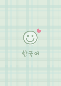 Korea Plaid<Heart>green