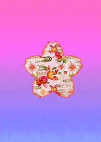 Japanese cherry goldfish pink