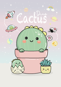 Cactus Dino Pastel.