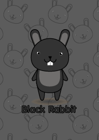 Simple cute black rabbit theme