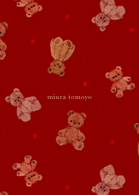 Teddy Bear -red