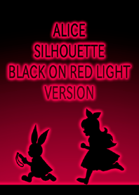 ALICE SILHOUETTE BLACK ON RED LIGHT