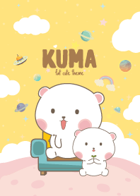 Kuma Kawaii Galaxy Yellow