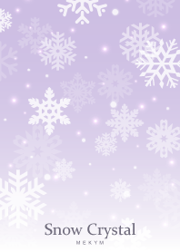 SnowCrystal-WHITE PURPLE 9