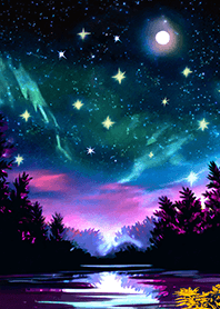 Beautiful starry night view#1726