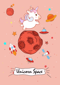 Cute Unicorn in Space