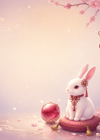 Dusk Ruby Hare Tassel Lucky