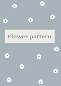 flower pattern#dustyblue