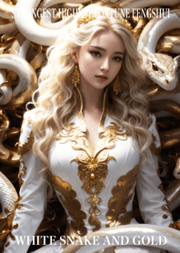 White snake and gold  Lucky 51
