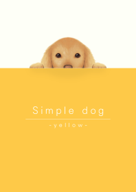 simple dog/yellow