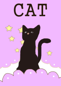 夜のくろねこ