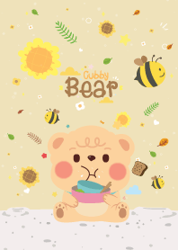 Cubby Bear Sunflower Bee Cute Kawaii