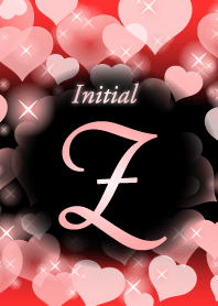 Z-Initial-heart-Red&black