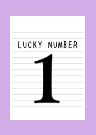 LUCKY NUMBER 1 NOTEBOOK-PURPLE