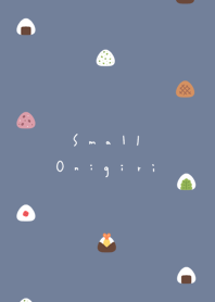 9 onigiri (pattern)/gray blue