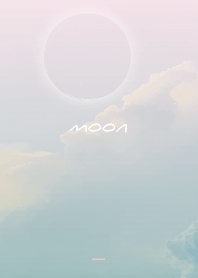 Pale Pink : Moon and sky