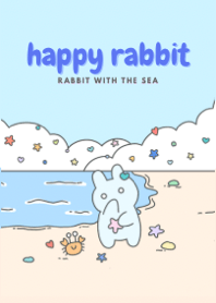 Happy rabbit : with the sea