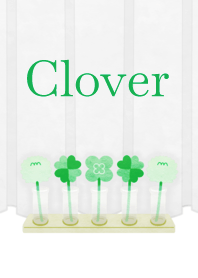 花 013 【三葉草×緑色】