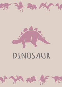 Dull Pink : Dinosaur simple theme