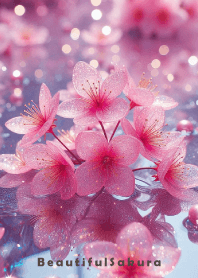 Beautiful Sakura - BLUE PINK